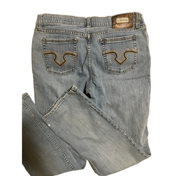 VTG Lawman Jeans Boot Cut Womens Western Bareback Rodeo Cowgirl Jeans Size 11 - Picture 2 of 6